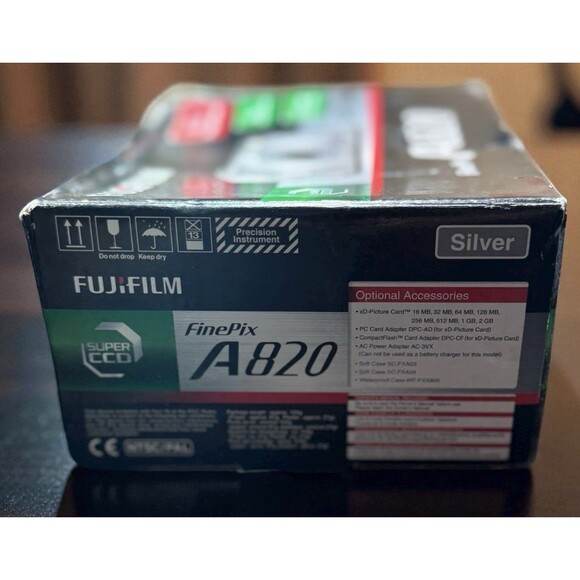 Fujifilm FinePix A820 Digital Camera 8.3MP Silver 4x Zoom – New Open Box - Picture 5 of 7
